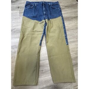 Wrangler Brush Guard Jeans Rugged Wear Work Pants Vintage USA Mens Measure 42x30